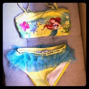 Disney’s Little Mermaid two piece bathing suit